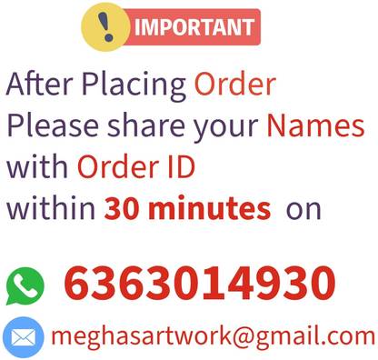 Splash Wooden Peacock Feather Name Plate