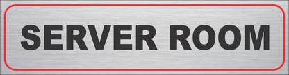 METALARTSASIA Stainless Steel Self Adhesive Server Room 11.5 x 3 Inch Engraved Sign Name Plate
