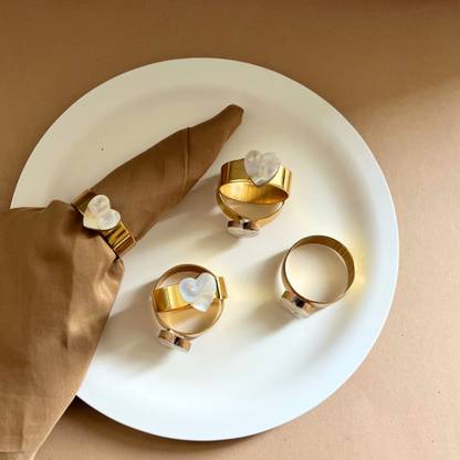 HOMEARTE INDIA MOPNR007 Set of 6 Napkin Rings