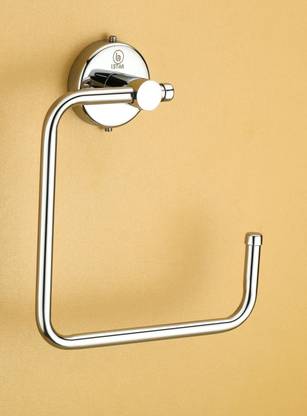 iSTAR Stainless Steel 304 Grade Chrome Finished Half Square Shape Ring/Napkin Holder Set of 1 Napkin Rings