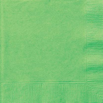 TikiTimes Lime Green Beverage Napkins 25.4cm x 25.4cm 20pk for all Parties Green Paper Napkins