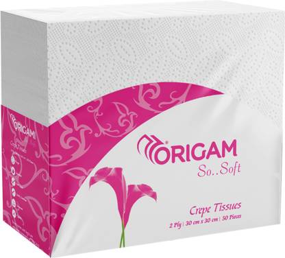 Origami So Soft 2 Ply Pack of 1 White Paper Napkins