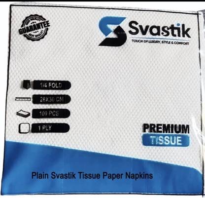 Svastik Tissue paper shine and shoft touch. White Paper Napkins