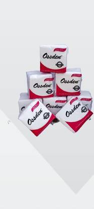 OSSDEN Soft Ultra Soft Designer Paper Napkins 80 Pics Per Packed- Set of 8 White Paper Napkins