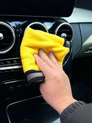 Shreejee Microfiber Towel Cleaning Drying Cloth Super Absorbent Universal MCT30x1.284 Random Colours Cloth Napkins