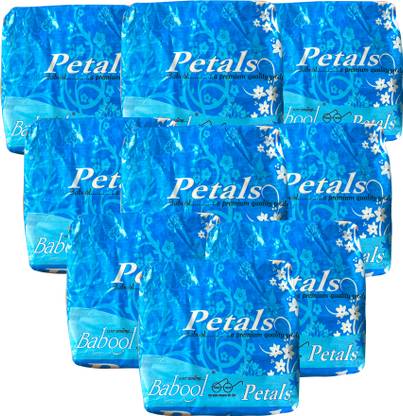 Babool ever smiling Tissue Paper Napkins Soft & Absorbent Pack of 8 (100 pulls Eack Pack) White Paper Napkins