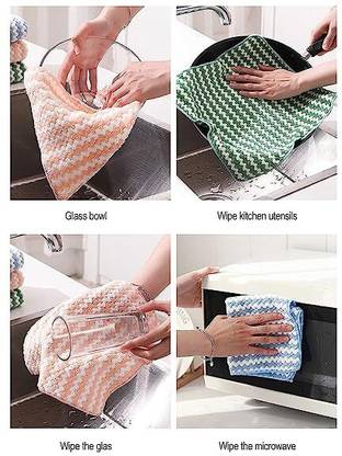 ADIYAL Blue Fleece Kitchen Linen Set
