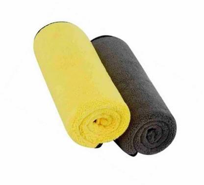 SNAN ICROFIBER CLOTH D46 PO2 6 YELLOW AND GREY Cloth Napkins