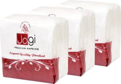 jogi pack of 3 White Paper Napkins