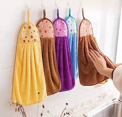 PPC COLLECTION HANGING Quick Dry Towel Rag Wipe NAPKIN Dishcloth Washing Towels Multicolor Cloth Napkins