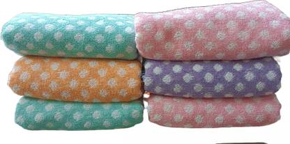 Priya Multi uses Dots Printed Soft Cotton Napkin, 20"X13", Standard Malticolor Cloth Napkins