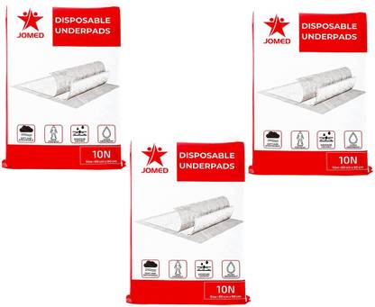 jomed DISPOSABLE UNDERPAD ( PACK OF 3) White Cloth Napkins