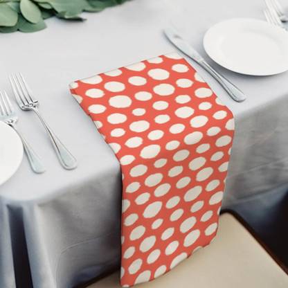 Artzfolio Painted Polka Dot Table Napkin 16 x 16 inch (41 x 41 cms); SET OF 6 PCS Multicolor Cloth Napkins