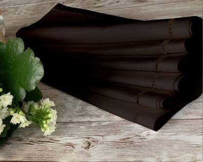 Lushomes Table Napkins, Brown Dinner Napkins Folding with Hole Stitch for Homes Brown Cloth Napkins