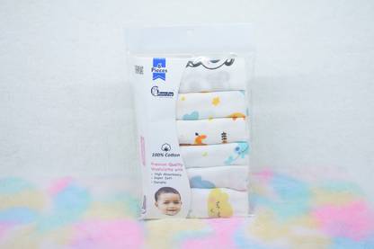 Moms Lap organic cotton muslin washcloth napkin pk 6 Multicolor Cloth Napkins