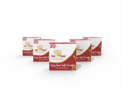 TEE TREE 2 Ply Napkins 33cm x 33cm 50 Pulls (Pack of 4) White Paper Napkins