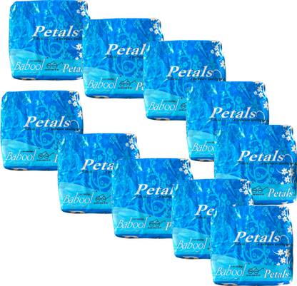 Babool ever smiling Tissue Paper Napkins Soft & Absorbent Pack of 10 (100 Pulls Each Pack) White Paper Napkins