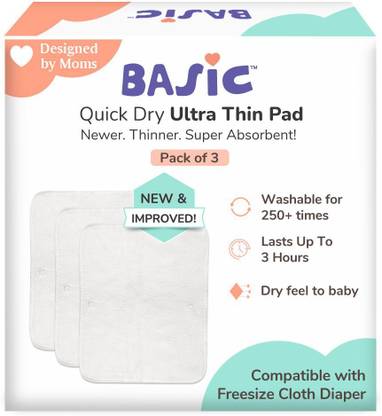 Superbottoms New & Improved BASIC Quick Dry UltraThin Pads