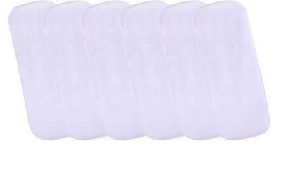 GRAYSEE High Quality 5 Layer Cotton Microfiber Insert Liner Reusable Washable Cotton Diaper Nappy Inserts for Baby Cloth Diapers , (S - M) - Pack Of 6