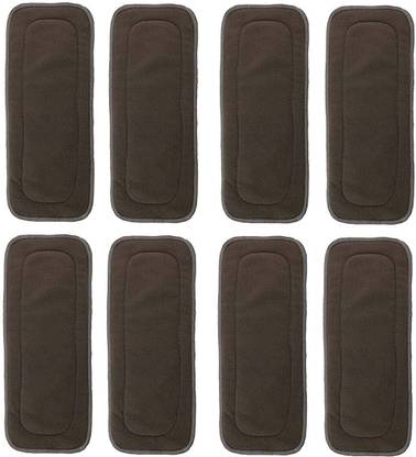 smilykid Reusable Baby Cloth Diaper Wet free Inserts Washable Black Nappy (Pack of 8)