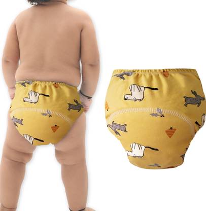 Bembika Baby Training Pant with 6 Layers of Cotton Padding for DryFeel Baby Reusable