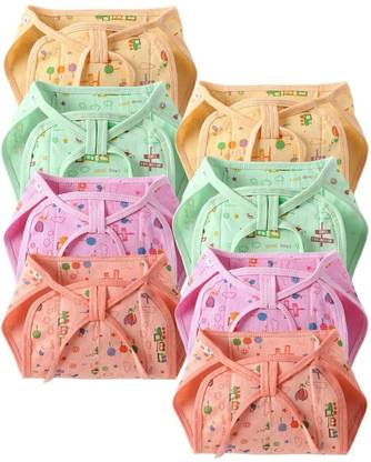 UNIQUELLO new born Baby's Cotton Cloth Langot U Shaped Washable and Reusable Nappies