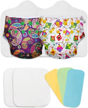 Superbottoms Cloth Diapers Starter Pack with 2 Freesize UNO - New Version | Reusable