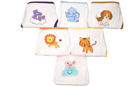 Softcare Premium Cotton Cloth Padded Reusable Nappy Set Size Small