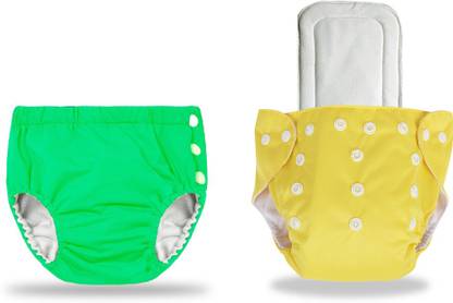 InEffable Baby Reusable Cloth Diaper Nappy With Multi Layered Microfiber Insert Free Size