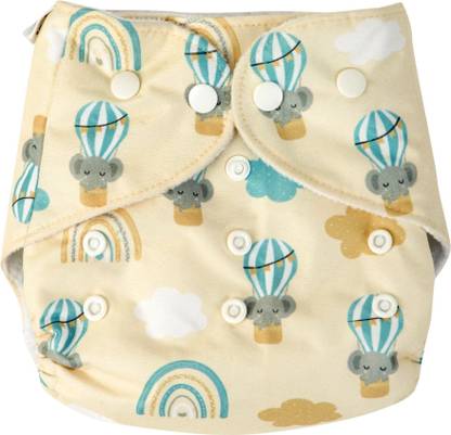 Bumpers Reusable & Washable Organic Cloth Diaper for babies Pack of 1, Light Pink