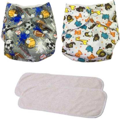 Jaydison Free Size Reusable Cloth Diaper With 2 Dry Feel Absorbent Soaker Pad (3M-3Y)#3