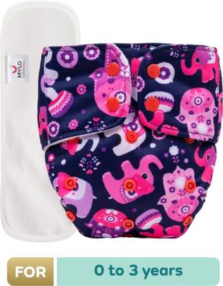 MYLO Baby Leak-Proof Baby Cloth Diaper | Reusable, Washable & Adjustable, 3M-3Y