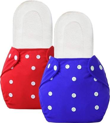 Smoky 100% Cloth Diapers for Babies,Reusable,Washable & Adjustable with Insert Pads
