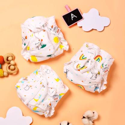 Superbottoms First Love Premium Muslin DryFeel Langot for Newborn Baby |0 - 9M|up to 5kg|3pcs