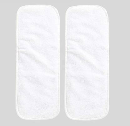 Hokista Reusable Baby Cloth Diaper Wet free Inserts Washable White Nappy (Pack of 2)