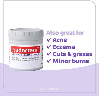 SUDOCREM Antiseptic Healing diaper rash cream for Eczema, Acne, and Minor Burns