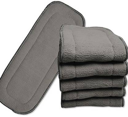 Tiny Tots Tinytots Set Of 5 Bamboo Charcoal Inserts (5 layered) for cloth diapers