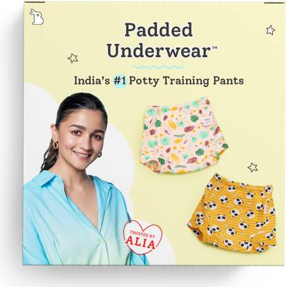 सुपरबॉटम Padded Underwear for Potty Training & Mess-Free Diaper-Free time (3-4y, 2pcs)