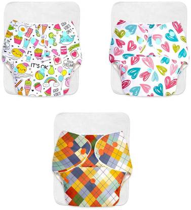 Superbottoms BASIC Reusable & Washable Cloth Diaper For Babies 0-3Y Free Size with Dry Feel Pad