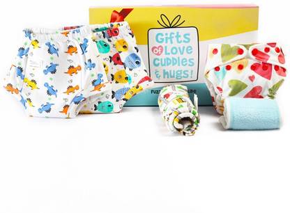 Superbottoms Combo Baby Gift Pack of 1 Freesize UNO and 3 Padded Underwear