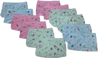 Stakipo New Born Baby Hosiery Cotton Nappies (Langot) Single Layer (Free Size - 6)