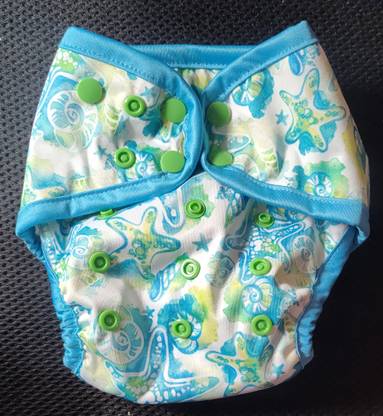 Smart Bums Aio snail with organic cotton insert and booster