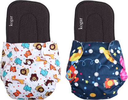 kogar Print Reusable Cloth Diapers + Insert Pad Washable 100% Absorption 0-3 yrsWTBSF2