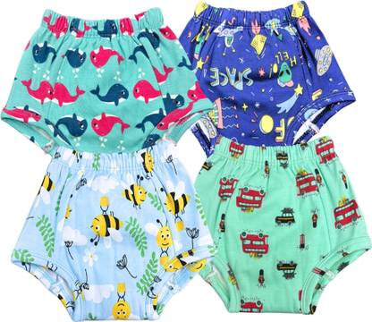 TinyBum Padded Underwear Pack of-4 Potty Training Pants for Babies 7-12 Months