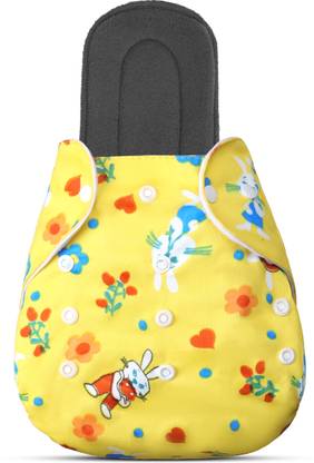 Lapry Baby Reusable & Adjustable Printed Cloth Diaper & Wet-Free Bamboo Insert Pad