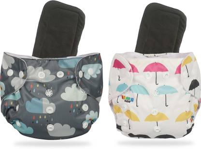 Miss & Chief Cloth Diaper Adjustable Printed With Multi Layered Micro- Fiber Insert Pads