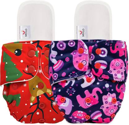 MYLO Baby Leak-Proof Baby Cloth Diaper | Reusable, Washable & Adjustable, 3M-3Y