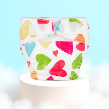 Superbottoms NewBorn UNO Cloth Diaper for Newborn Babies 0 to 6 months ( Baby Hearts )