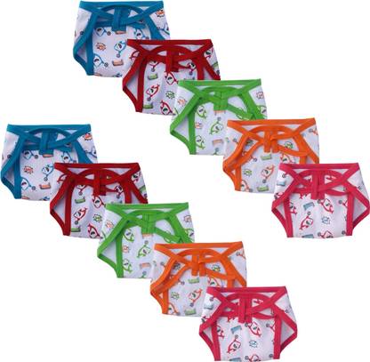 DON CARE New Born Baby Hosiery Cotton Single Layer Nappies Pack Of 10 (0-6Months)