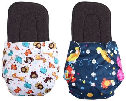 Jaydison Free Size Reusable Cloth Diaper With 2 Dry Feel Absorbent Soaker Pad (3M-3Y)tb25